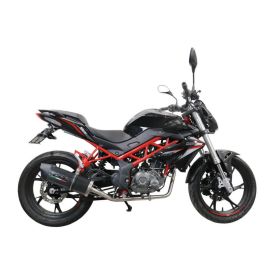 Kompletter GPR Auspuff Furore Evo4 Poppy mit Katalysator für Benelli BN 125