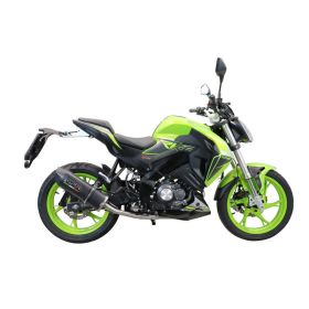 Échappement complet GPR Furore Evo4 Noir avec catalyseur pour Keeway Rkf 125 2021-2023