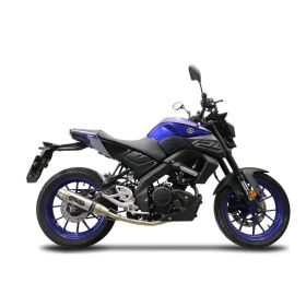 GPR Deeptone Complete Exhaust Stainless Steel with Catalyst for Yamaha MT 125 2021-2024