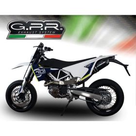 GPR Furore Evo4 Black Slip-On Exhaust Approved for Husqvarna Supermoto 701 2021-2024