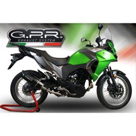 GPR Slip-On Auspuff Furore Evo4 Schwarz Genehmigt für Kawasaki Versys-X 300 2022-2023