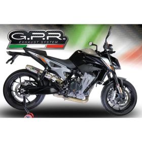 GPR Deeptone Slip-On Exhaust in Inox for KTM Duke 790 2021-2024