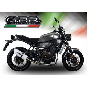 Vollständige GPR Albus Evo4 Auspuffanlage mit Katalysator für Yamaha XSR 700 2021-2024