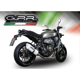 Vollständige GPR Albus Evo4 Auspuffanlage mit Katalysator für Yamaha XSR 700 2021-2024