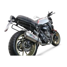 Marmitta completa GPR satinox omologata con catalizzatore per Yamaha Xsr 700 2021-2024