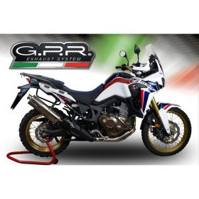 GPR Trioval Slip-On Auspuff für Honda CRF 1000 L Africa Twin 2015-2017