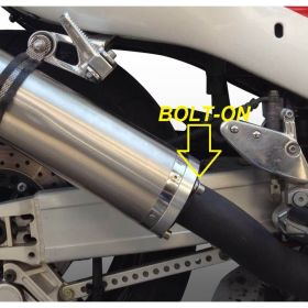 Terminale di scarico GPR omologato inox tondo per kawasaki zx-9r