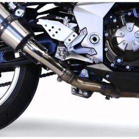 Marmitte Slip-on GPR con catalizzatore furore nero omologate per kawasaki z 1000