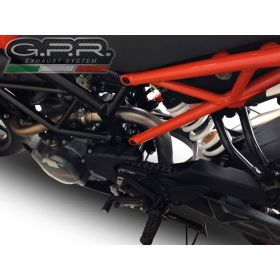 GPR racing decat pipe for KTM Duke 125 2017-2020
