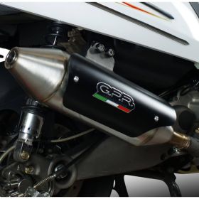 GPR Power-Bomb Slip-On-Auspuff genehmigt für Kymco Myroad 700