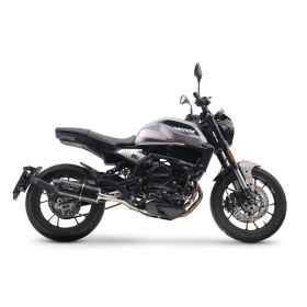 GPR Slip-On Auspuff Furore Evo4 Schwarz Homologiert für Moto Morini Seiemmezzo SCR