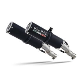 GPR m3 schwarze Titan Slip-On Schalldämpfer genehmigt für Suzuki GSX-R 1000 K9