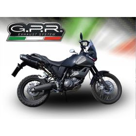 GPR Slip-On Auspuffanlagen Furore Schwarz Genehmigt für Yamaha XT 660 Z Teneré