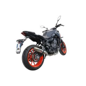 GPR Komplett Seitenrennauspuff Deeptone Edelstahl für Yamaha MT-07 2017-2020