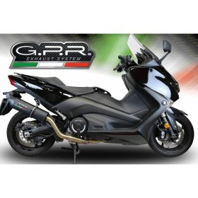 GPR Komplettauspuff Furore Evo4 Schwarz mit Katalysator für Yamaha T-Max 560 2020-2021