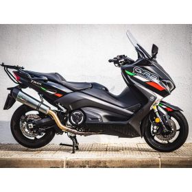 GPR Vollauspuff gp evo4 poppy mit Katalysator für Yamaha T-Max 560 2022-2024