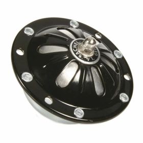 Clacson GRABOR 6V AC Nero 72 mm fissaggio a 4 fori vite di regolazione
