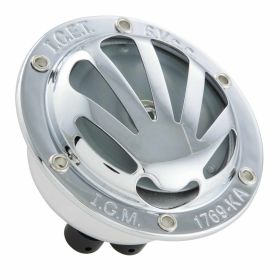 Clacson GRABOR Cromato 6V AC 72 mm fissaggio a 4 fori per modelli senza batteria