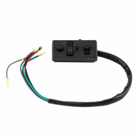 6V Blinker-Schalter ein/aus hoch/niedrig Hupe Kontakt rund 7 schwarze Drähte