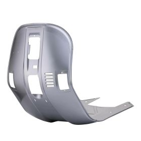 Unpainted spare bodywork for shield and footrest