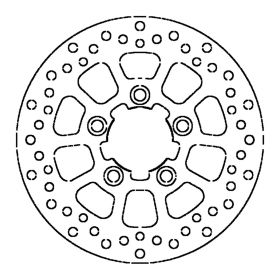 GRIMECA Festen Bremsscheibe 5 Löcher D.220-58mm für KYMCO