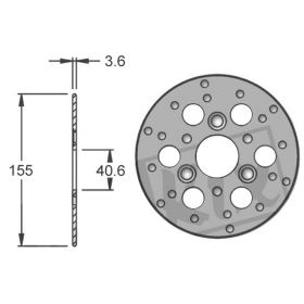 STANDARD PARTS OE-GY6BT17012 MOTORCYCLE BRAKE DISC