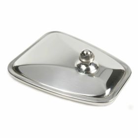 Specchietto STADIUM trapezio 90x130 mm in acciaio inox lucidato senza fissaggio