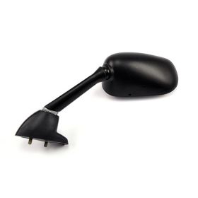Left HERT Black Oval Mirror 136x84 mm for YAMAHA