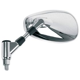 Specchietto Sinistro HERT Cromato Ovale 138x77mm Passo destra D. 10x1.25 per YAMAHA