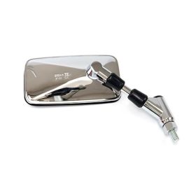 Specchietto destro HERT avvitamento sinistra Cromato Rettangolare 137x74mm per YAMAHA