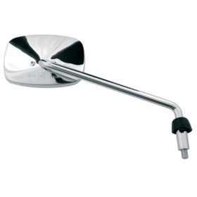 Right HERT mirror right screw Chromed Rectangular 128x90mm for PIAGGIO