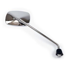 Right HERT mirror right screw Chromed Rectangular 128x90mm for PIAGGIO