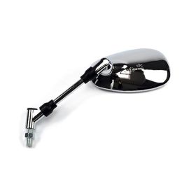 Right/Left HERT oval chrome mirror Right thread d 10x1.25