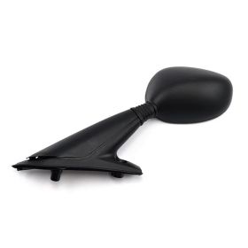 Left HERT black oval mirror 150x105 mm for PIAGGIO