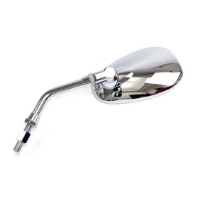 Right/Left HERT Chrome Oval Mirror 137x77mm for YAMAHA