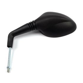 Left HERT Mirror Black Oval 144x100mm Right Thread D 8x1.25 for PEUGEOT