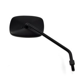 Right mirror HERT left screw black Rectangular 128x90mm for APRILIA