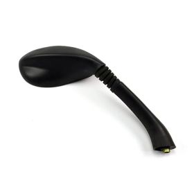 Right HERT Black Oval Mirror 140x86mm for APRILIA