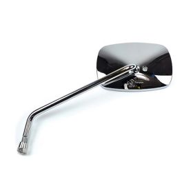 Left HERT Mirror Right Screw Chrome Rectangular 128x90mm for APRILIA