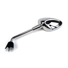 Linker Spiegel HERT Chrom Oval D Schritt 8x1.25 für PIAGGIO