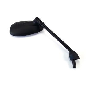 Right Mirror HERT Black Oval 146x83mm Thread 10x1.25 for PIAGGIO