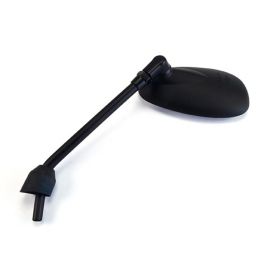 Left Mirror HERT Black Oval 146x83mm Thread 10x1.25 for PIAGGIO