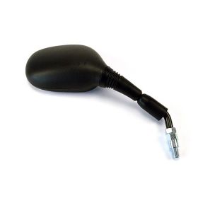 Right HERT Black Oval Mirror 122x85mm Thread Pitch 10x1.25 for SUZUKI
