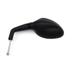 Left Mirror HERT black Oval 144x100mm Right Screw D 8x1.25 for PEUGEOT