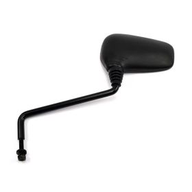 Left Mirror HERT black Oval 83x143mm D Step 8 long arm for PIAGGIO