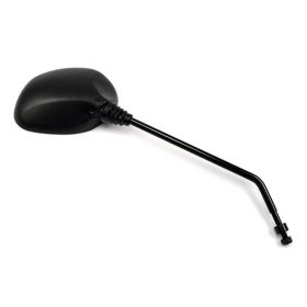 Right HERT mirror black Oval 140x100mm D Thread 8 long arm for PIAGGIO