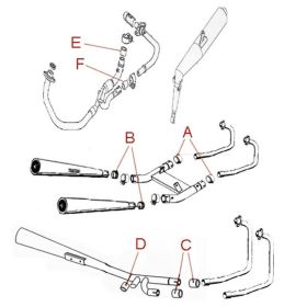 Originale HONDA Abgaskrümmerdichtung 18292-MCJ-000 76x83x5mm