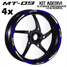IRIDEA DESIGN -BIC-YAM-MT9-WH-BL MOTORCYCLE RIM STICKERS