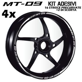 TRIMS STICKERS WHITE SILVER COMPATIBLE YAMAHA 850 MT09/MT09 ABS 2014-2014