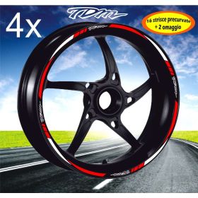 AUTOCOLLANTS DE JANTE DE MOTO IRIDEA DESIGN -BIC-YAM-TDM-WH-RE